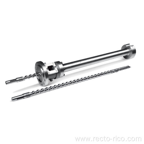 Plastic resina single screw barrel